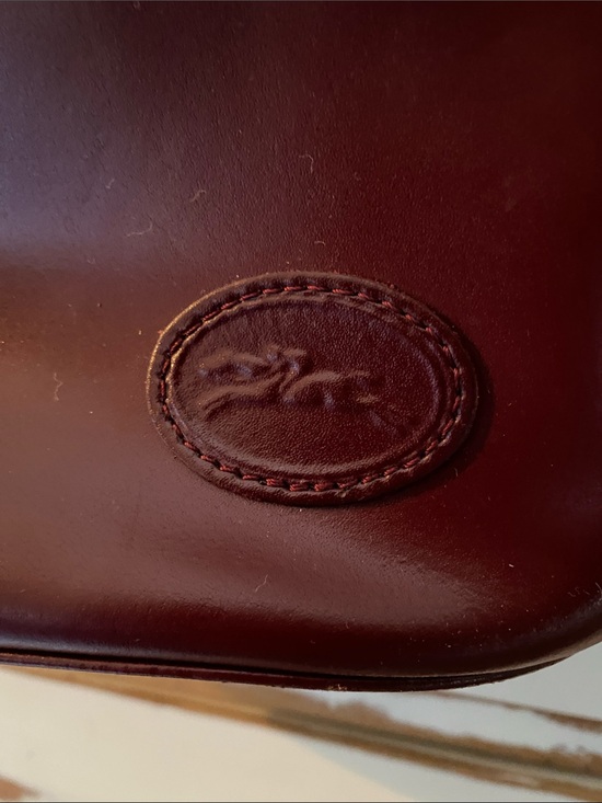 Longchamp Burgundy Leather Backpack with Top Zip and Front Toggle. Unique! main image 9